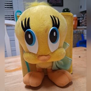 Warner Bros. Tweety Plush Toy Book - Yellow and Orange